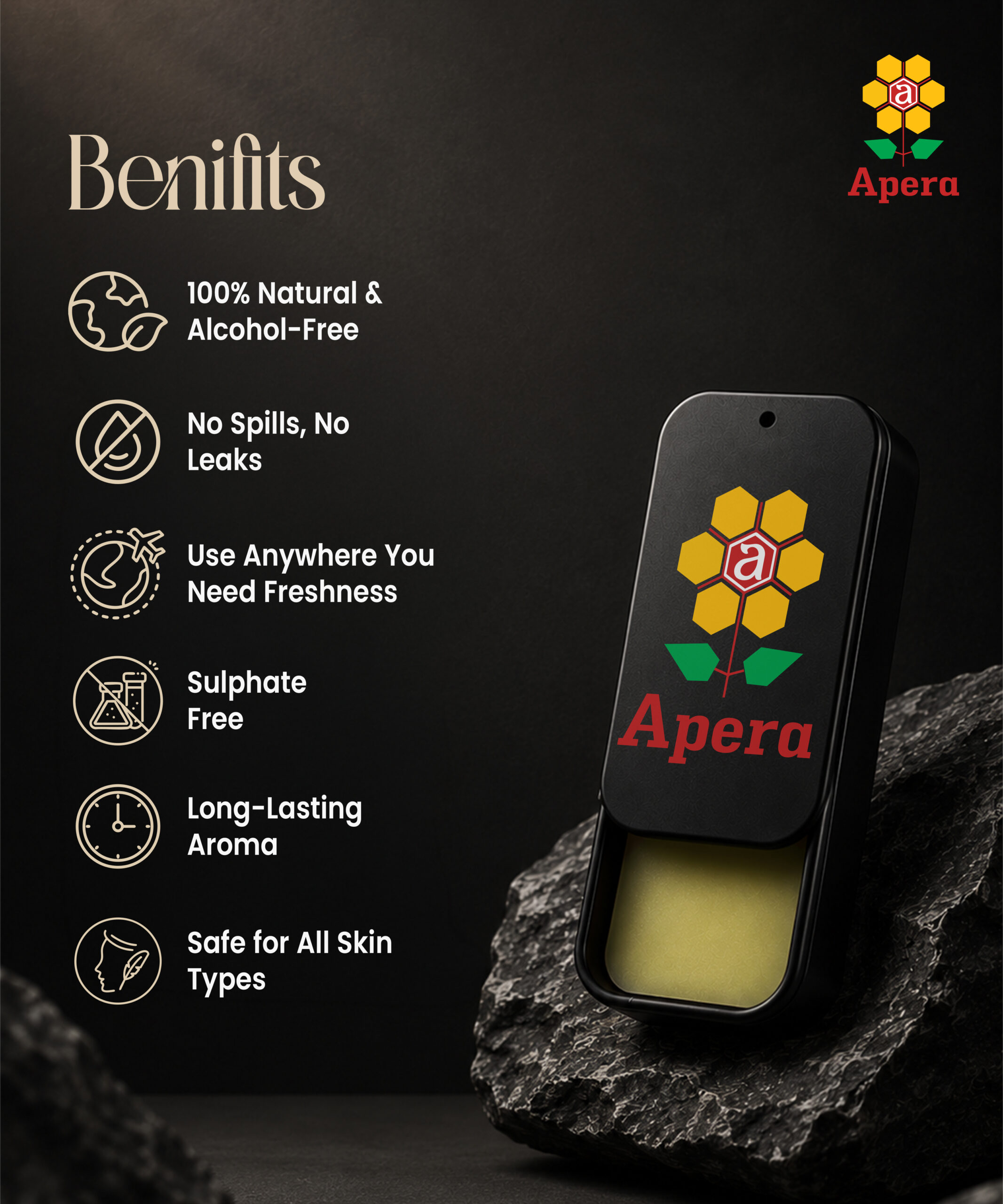 Apera Solid Perfume (Dusky Ember) - Image 3